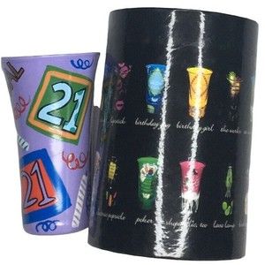 Lolita Hand-Painted 21st Birthday Shot Glass + Gift Box 2 Oz Party Shot Recipes